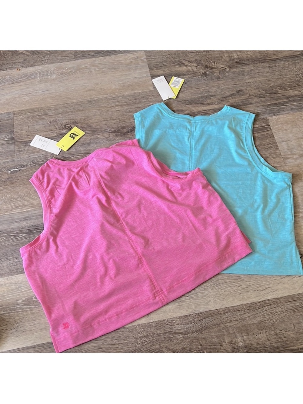 all in motion Tank Top Duo - Bright Pink & Aqua Blue NWT - Picture 7 of 7